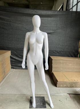 塑料模特白色人体模特女全特身模特服68766装展具模道假人模特橱
