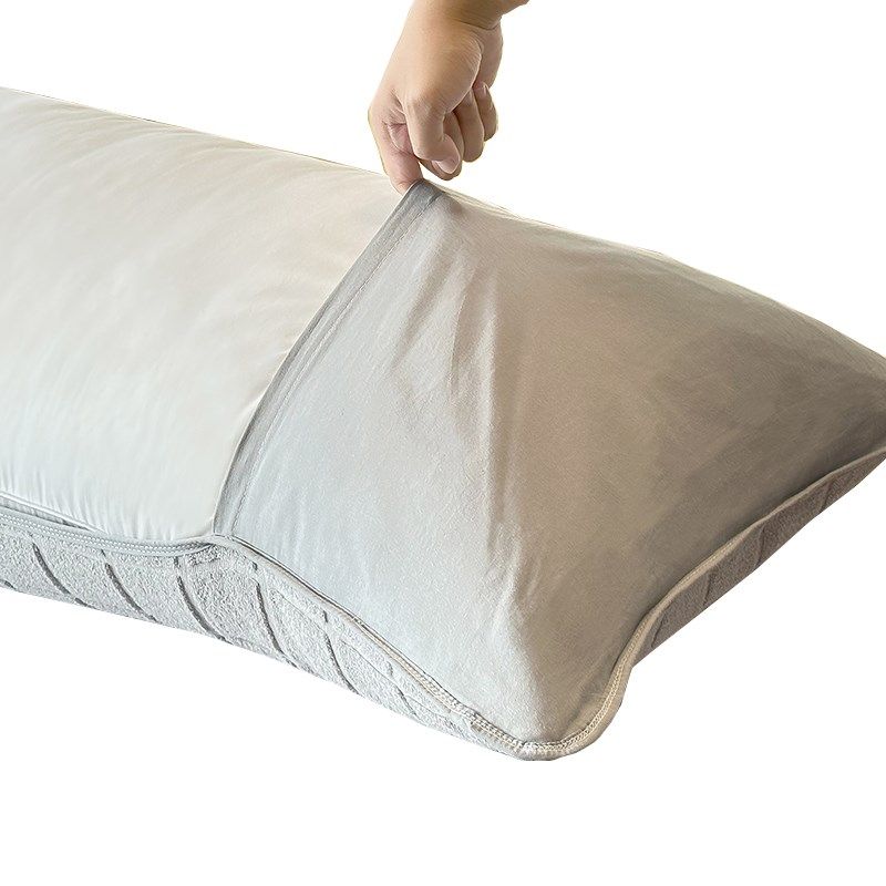 纯棉双人长枕巾防滑可固定100全棉枕头巾加大加长1.2m1.Z5米长毛