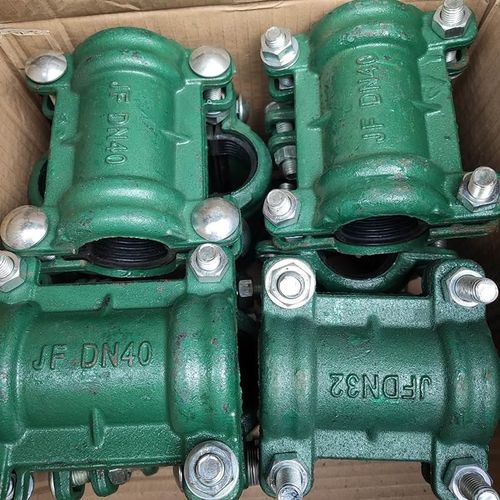 抢修器铸铁 直管水管补漏器 铁管道快速接头哈夫节抱箍DN25 50 65