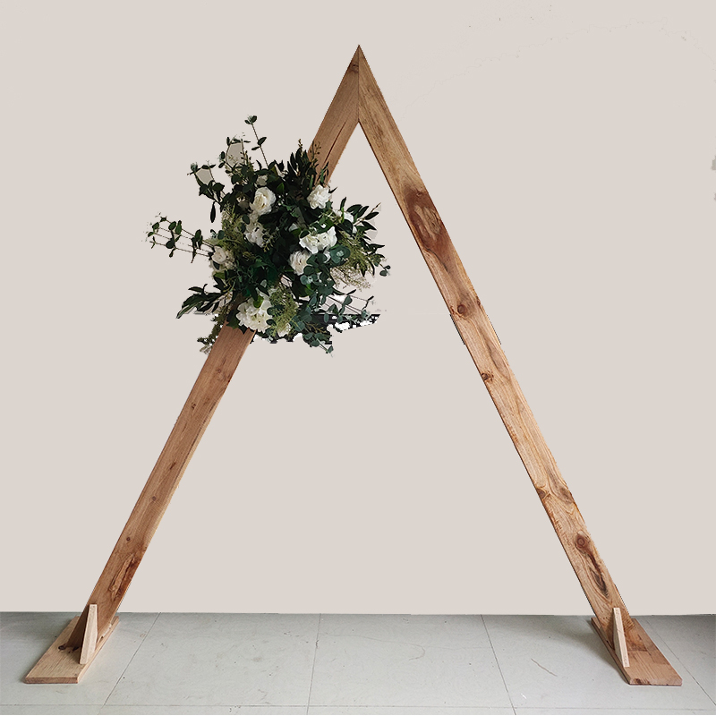三角形森系婚礼拱门户外花门装饰木架ins风婚庆用品拍摄道具包邮