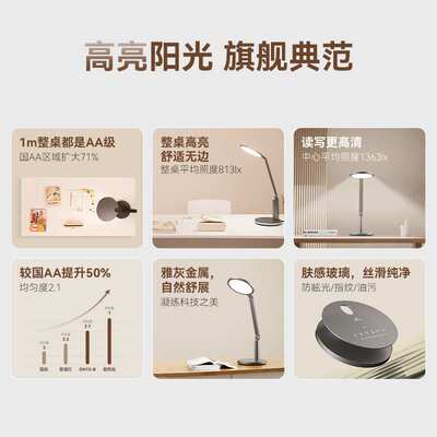 视宝国AA级儿童学习大小学生护眼书桌写字看书全光谱台灯OH13-B孩
