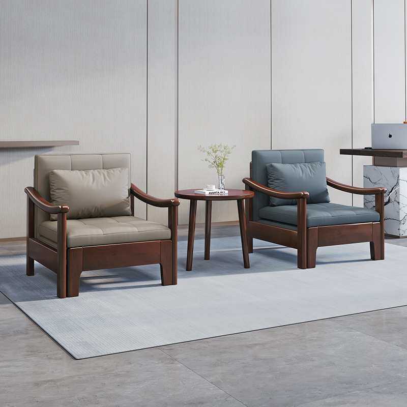 单人沙发床实木折叠两用小户型客厅阳台多功能办公室午睡伸缩沙发