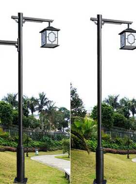 现在简约3米户外不锈钢led庭院灯 3米3.5米太阳能景观庭院灯新款