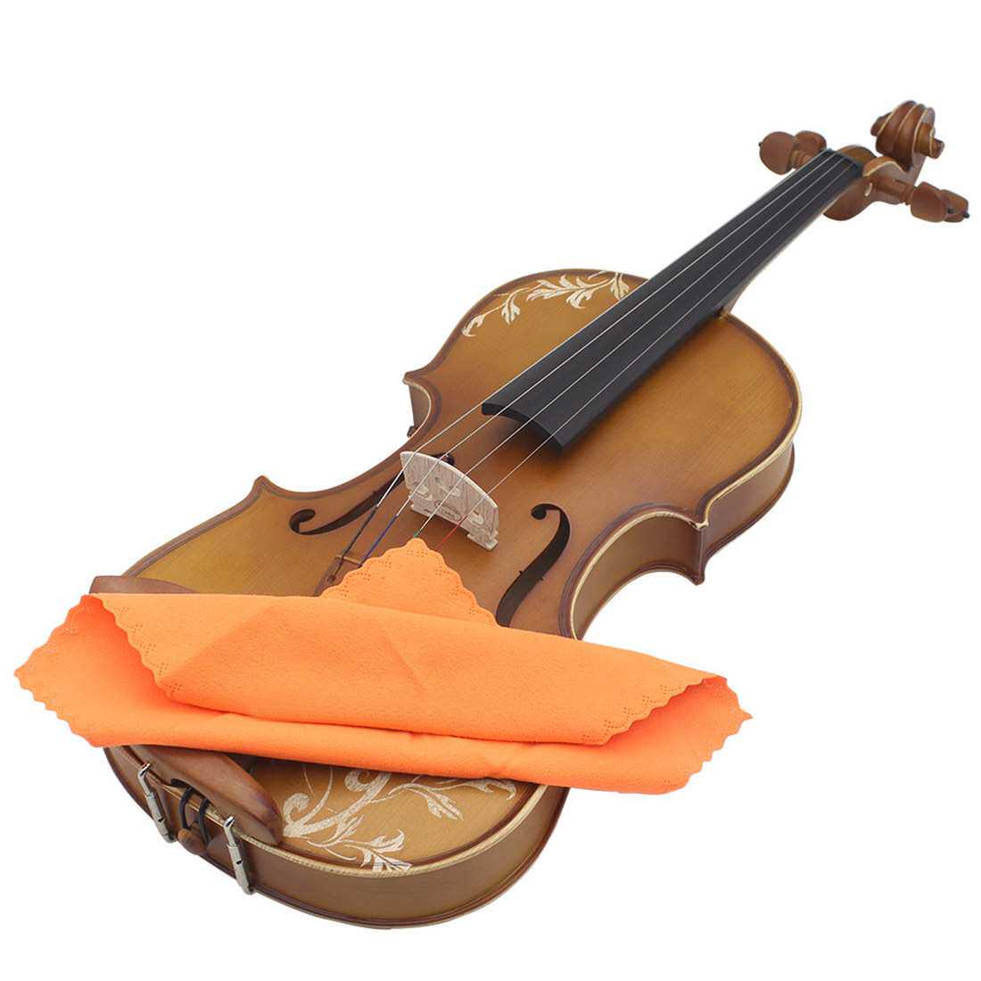 自然色工艺花纹小提琴初学成人演奏小提琴4/4实木小提琴拉弦乐器
