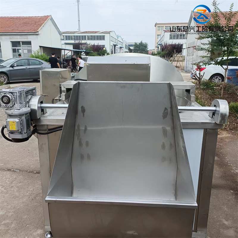 总兴蜂蜜花生油炸机 不锈钢全自动油炸机 油水混合型小酥肉油炸机