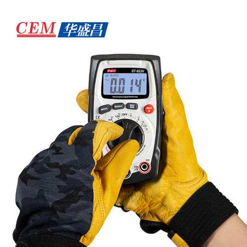 CEM华盛昌数字万用表高精度全量程保护交直流电压电流测试DT-663H