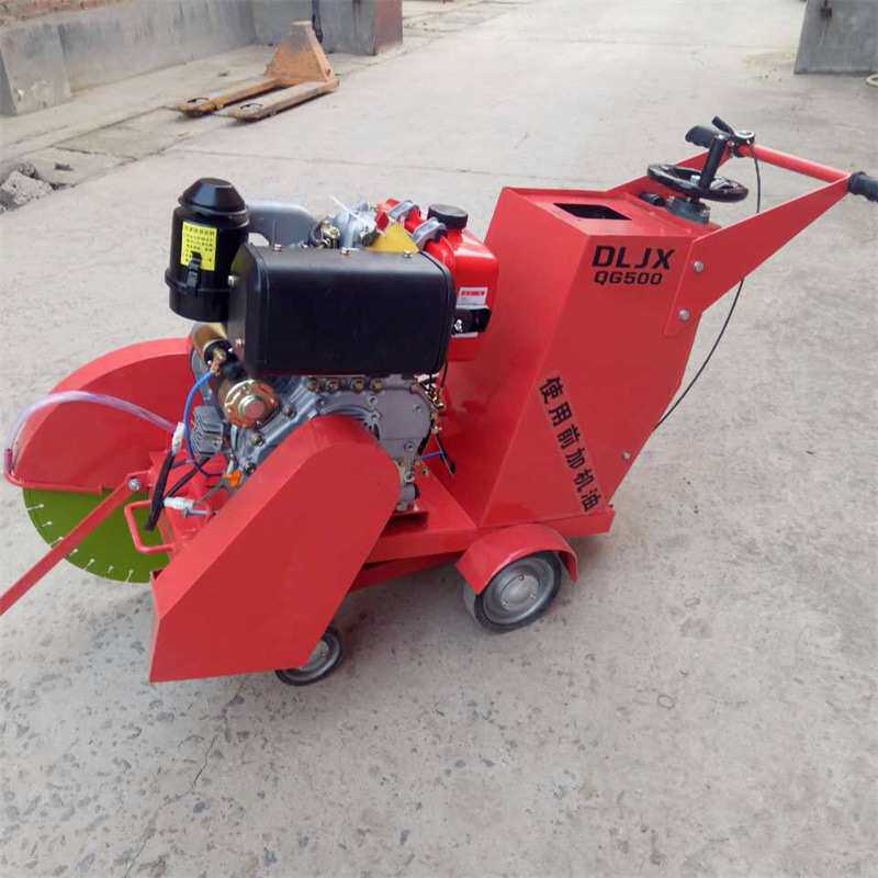 路面切割机厂家 混凝土马路切割机配件 500型柴油地面切缝机