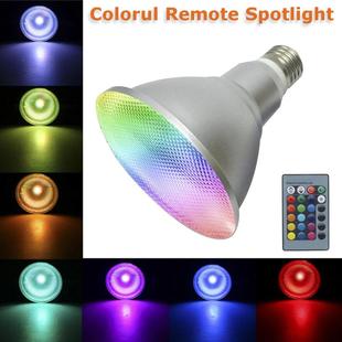 防水LED RGB+W PAR30射灯 E27 20W COB灯 85-265V CE RoHS 出电商