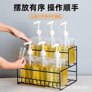 艺亚力架莫林糖浆果露展示糖压PEZ瓶架架奶茶吧台克收纳盒多铁功