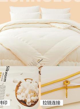 链羽丝冬季被子二一拉合款棉子母被春秋被加厚冬被子棉ZCX被被芯