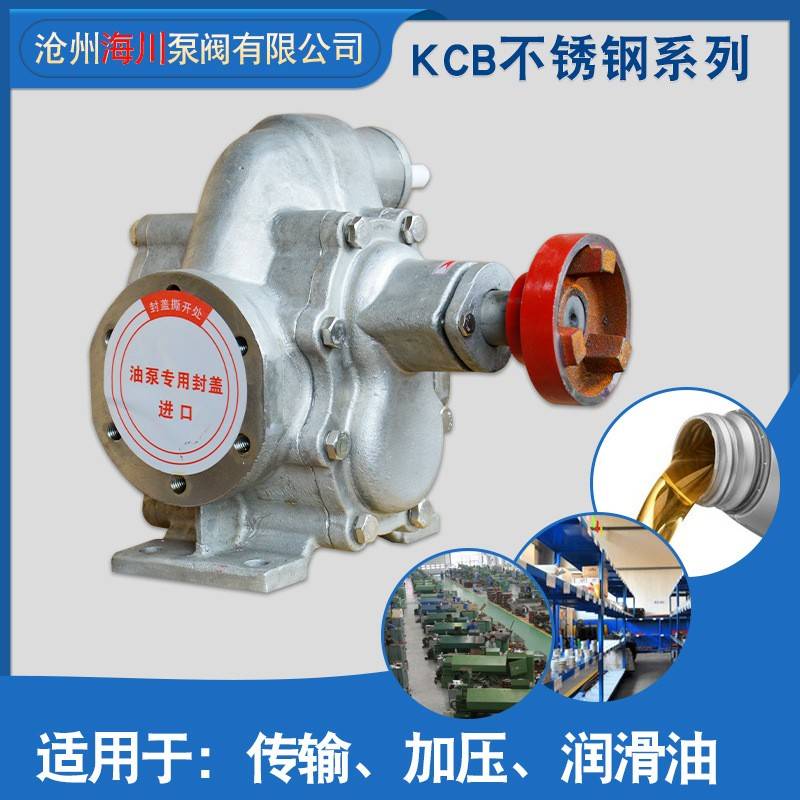 不锈钢齿轮泵三相抽油自吸输送不锈钢油泵KCB18.3-KCB200