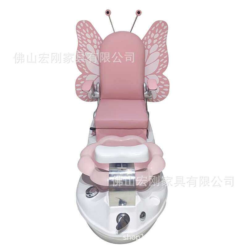 美甲沙发电动足浴按摩椅手足护理多功能沙龙足浴椅冲浪彩灯