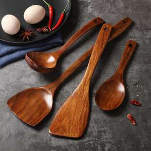 酸枣木铲长柄木锅铲锅木铲不粘锅家用炒锅铲子炒菜铲煎铲