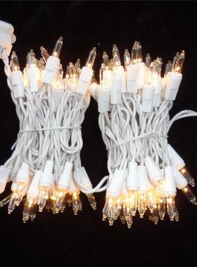 厂家直1销美规10V圣诞1节日彩灯传统拉拉UIK泡钨丝泡灯串00灯串