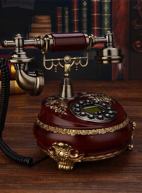 高档别工墅欧式电话美家用无线插卡复古电话机式艺用电话91460机