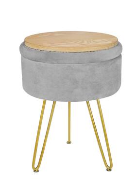 餐收纳小凳子家用现代简约网红客厅轻奢风凳36540北欧桌凳收纳金