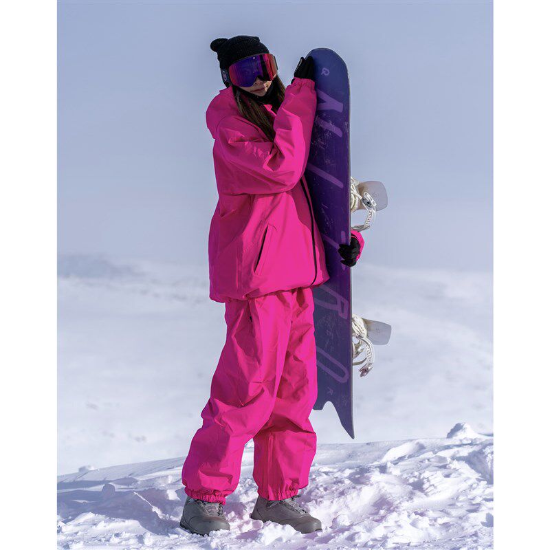 雪比特 单板 滑雪服女套装 冬季 滑雪服大码宽松男上衣套装 加厚