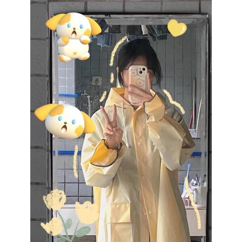 大学生雨衣女士长款防暴雨防风户外骑行电动车自行车雨披非一次性