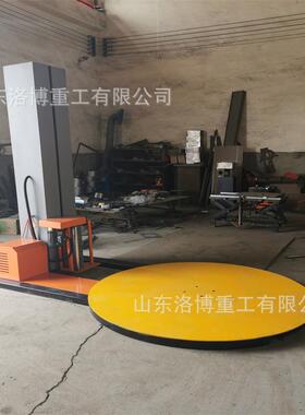 电动全自动缠绕膜打包机托盘预拉伸立式工业包装机纸箱自动缠绕机