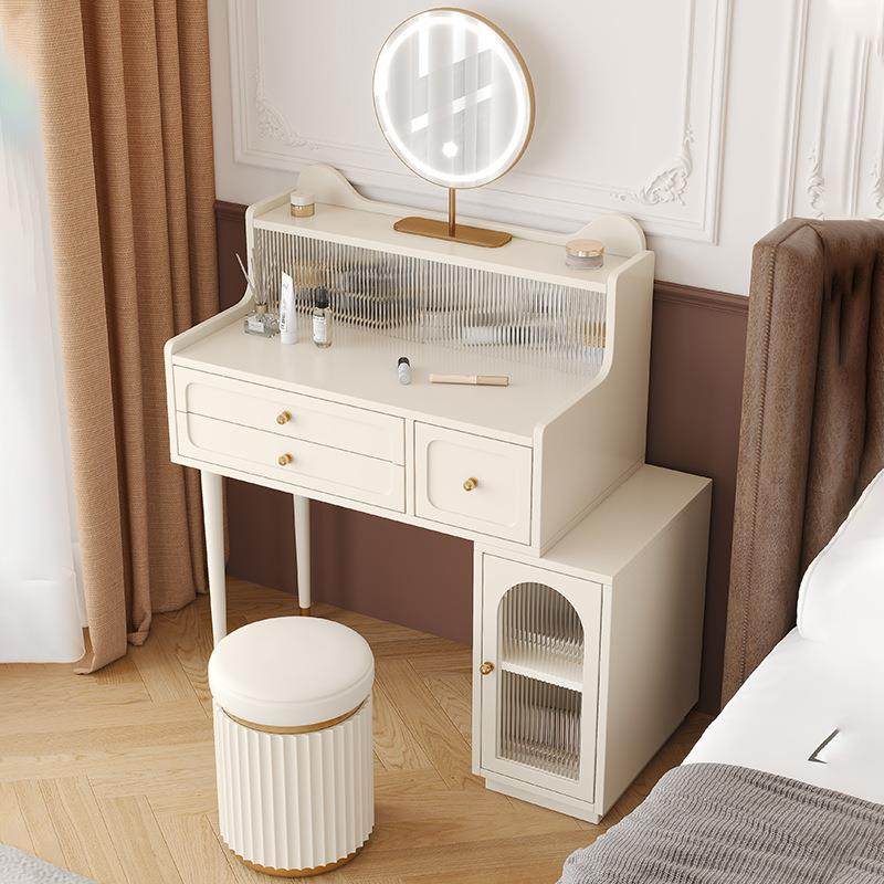 奶油风法式梳妆台简约现代小户型家用卧室化妆桌收纳储物柜一体,节庆用品/礼品,新娘配件,淘宝优惠券,粉丝福利购,淘宝优惠卷