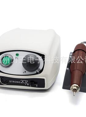 新款strong207B黑色电动雕刻机珠宝首饰打磨抛光开孔套装45000转