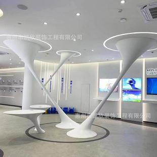 玻璃钢艺术装置抽象室内吊顶大型摆件商场美陈展厅美陈创意景观