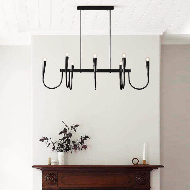 法式美式复古餐厅吊灯中古风金色黑色蜡烛长条餐桌岛台饭厅吊灯,节庆用品/礼品,新娘配件,淘宝优惠券,粉丝福利购,淘宝优惠卷