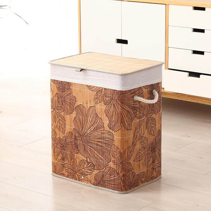 家用田园风竹编折叠脏衣篓家居带盖提绳收纳桶酒店毛巾浴巾收纳篮,农用物资,其他肥料,淘宝优惠券,粉丝福利购,淘宝优惠卷