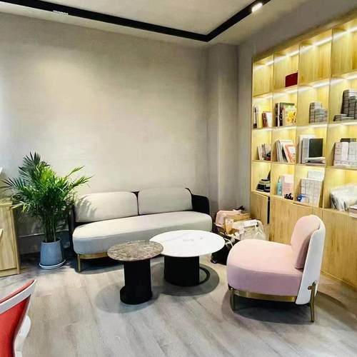 办公弧形沙发简约创意沙发组合培训大厅休息接待洽谈异形商用沙发