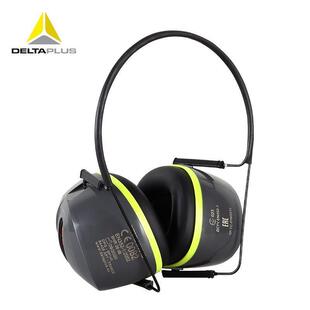 代尔塔103011隔音耳罩颈戴式防噪音工作车间睡眠学习安全帽式耳罩