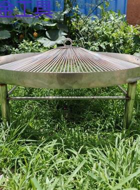 geu不锈钢无烟烧烤架家用木炭烧烤户外小型烤架304不锈钢烧烤架新