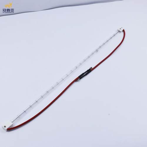 单管透明红外线灯管1KW530MM塑料吹瓶机加热管卤素石英加热灯管