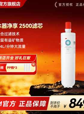 【免费安装】3M净水器官方原装家用替换滤芯DWS2500-C-CN赠送pp棉