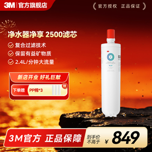 【免费安装】3M净水器官方原装家用替换滤芯DWS2500-C-CN赠送pp棉