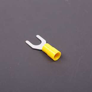 供应冷压叉形UY型SV 6绝缘护套叉型端子PVC裸头端子接线端子 3.5