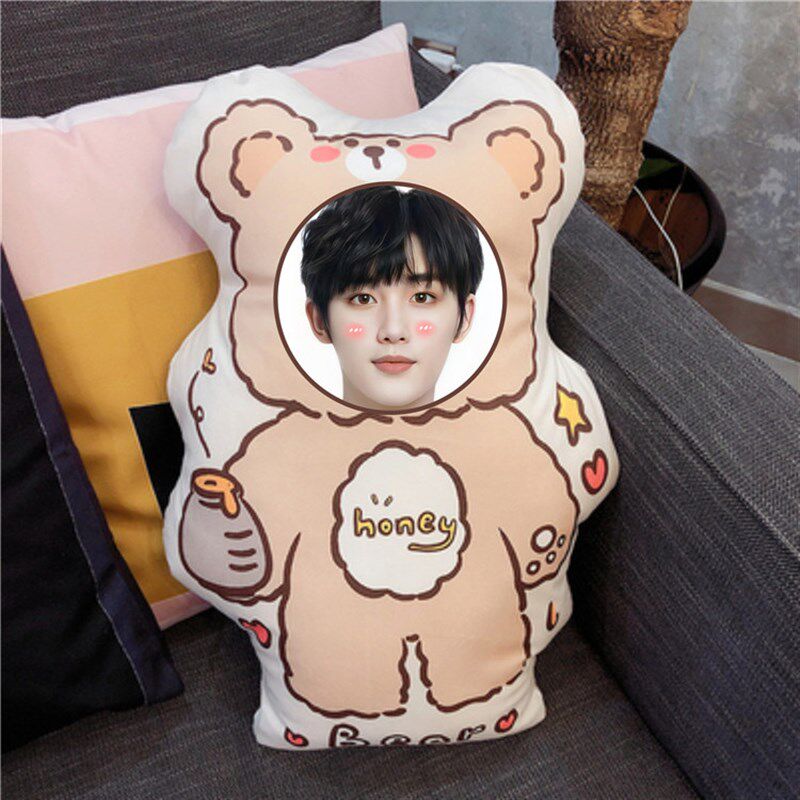 丁程鑫人形抱枕定制照片diy异形靠垫枕头Q版可爱公仔真人情侣玩偶