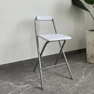 60坐吧高台椅酒吧椅子靠背FJN-12家用折叠高凳前台脚收银台高折叠