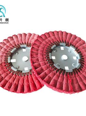 轮0波浪红麻轮SLHF型抛光轮30MM*127MM内孔油布自动抛光机剑高密