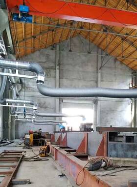 工业除尘壁挂式万向性气竹节臂NBZ管机械吸尘吸臂悬停吸烟管2柔米