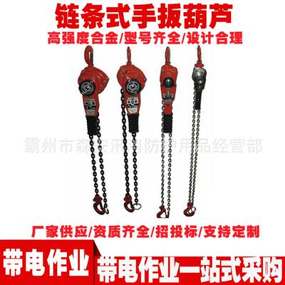 FR1500链条式手扳葫芦带电作业工具紧线器链条式手动拉紧器