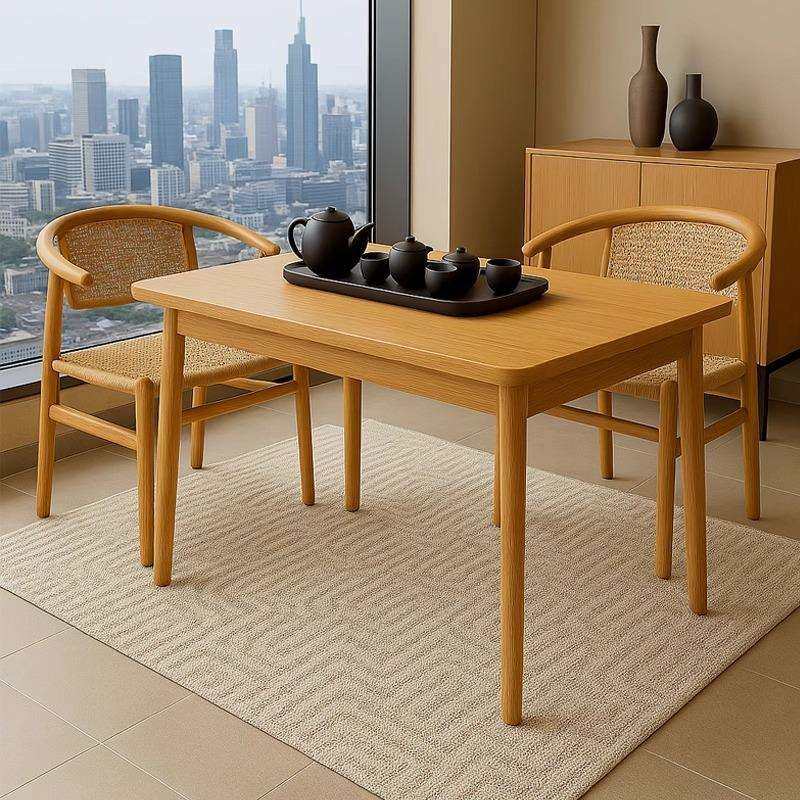 茶桌实木新中式禅意茶桌椅组合家用喝茶桌老板办公桌茶桌一体两用