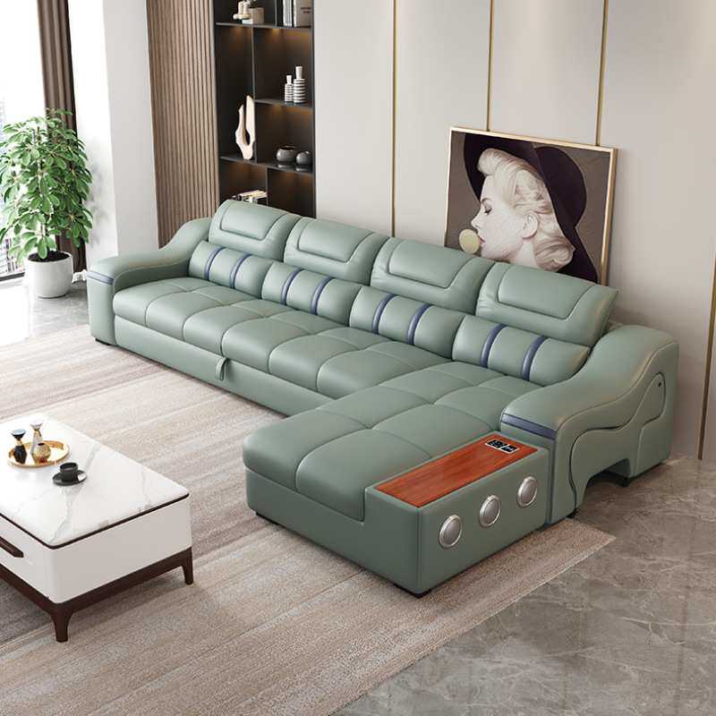 三人位贵妃储物沙发床两用客厅意式智能功能组合沙发收纳极简家具