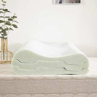 厂家直销新品软硬高低枕三层慢回弹记忆枕波浪形可调节记忆棉枕头