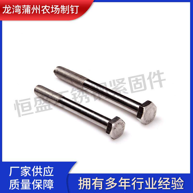 外六角 304不锈钢加长螺丝不锈钢螺栓紧固件 多规格外六角螺丝