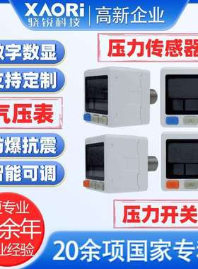 骁锐国产高压型APS-1022PVG不锈钢芯压力表DN10数显压力表高压