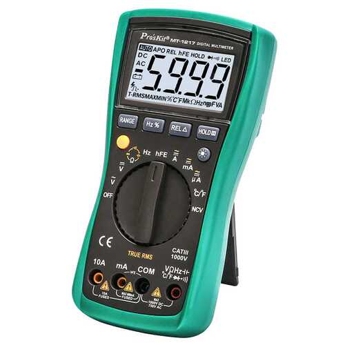宝工 MT-1217-C 3 5/6 数位型万用表 真有效值 自动量程 防烧