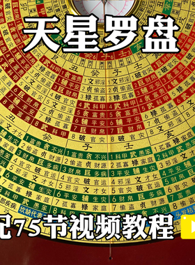 财慧阁10寸纯铜九星罗盘消砂纳水高精度专业盘 地母翻卦 辅星水法