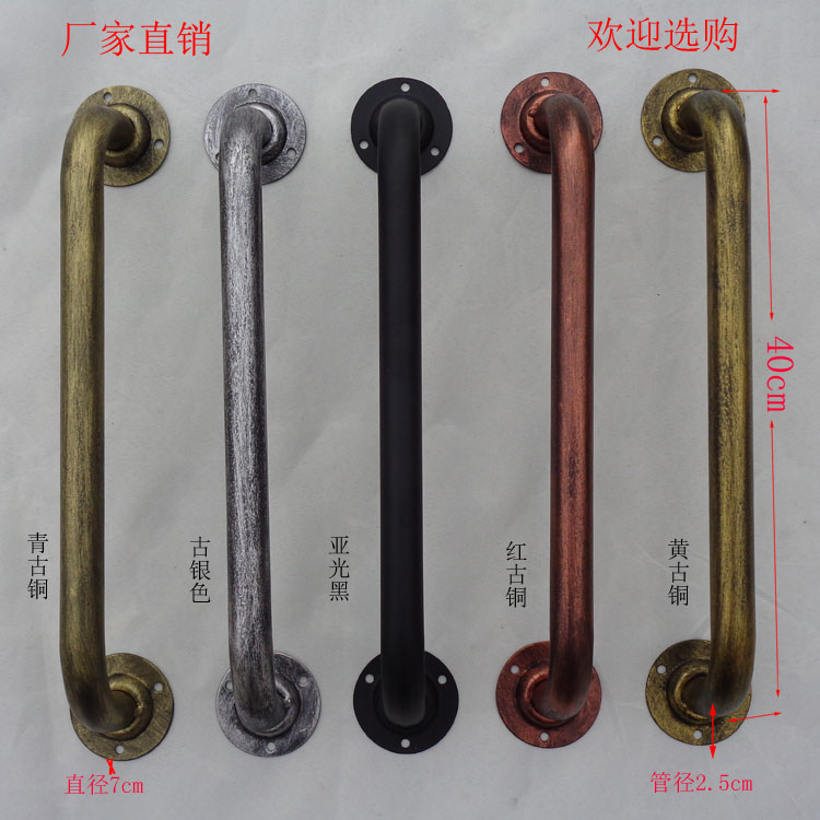 工业风格仿古木门谷仓门铁艺拉手餐厅推拉门把手酒吧大小拉手