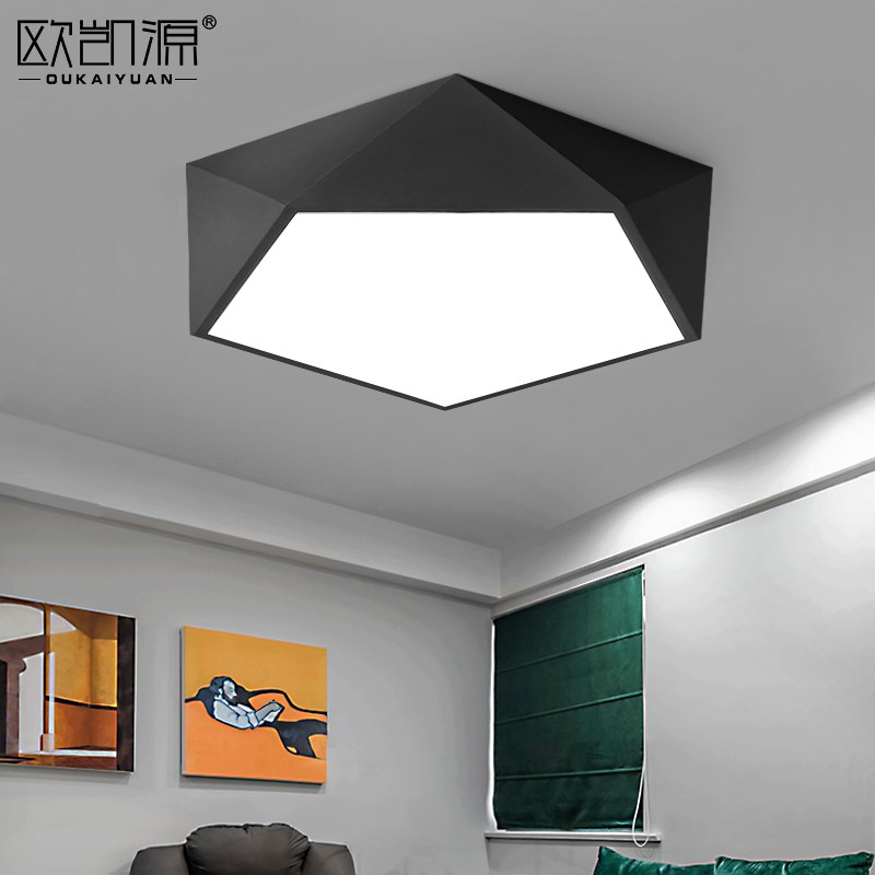 LED吸顶灯简约现代创意几何客厅餐厅卧室书房儿童房灯具灯饰铁艺
