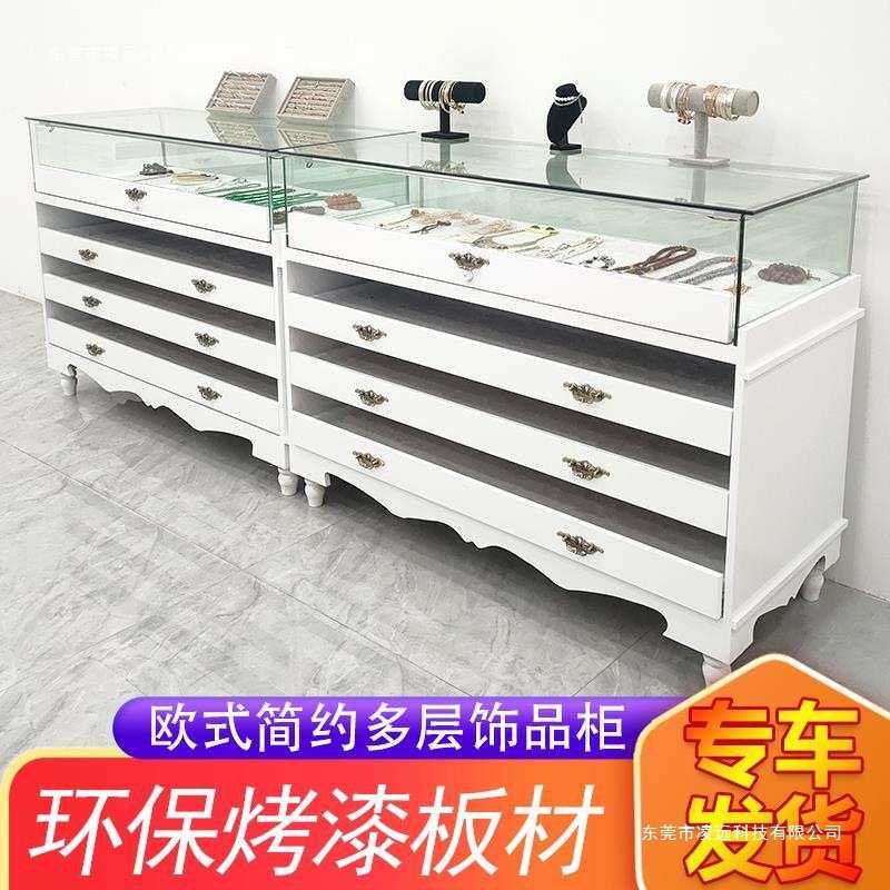 饰品展示柜多功能珠宝柜首饰柜玻璃展透明中岛柜台陈列柜台